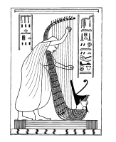 Een kleurplaat van  het oude egypte